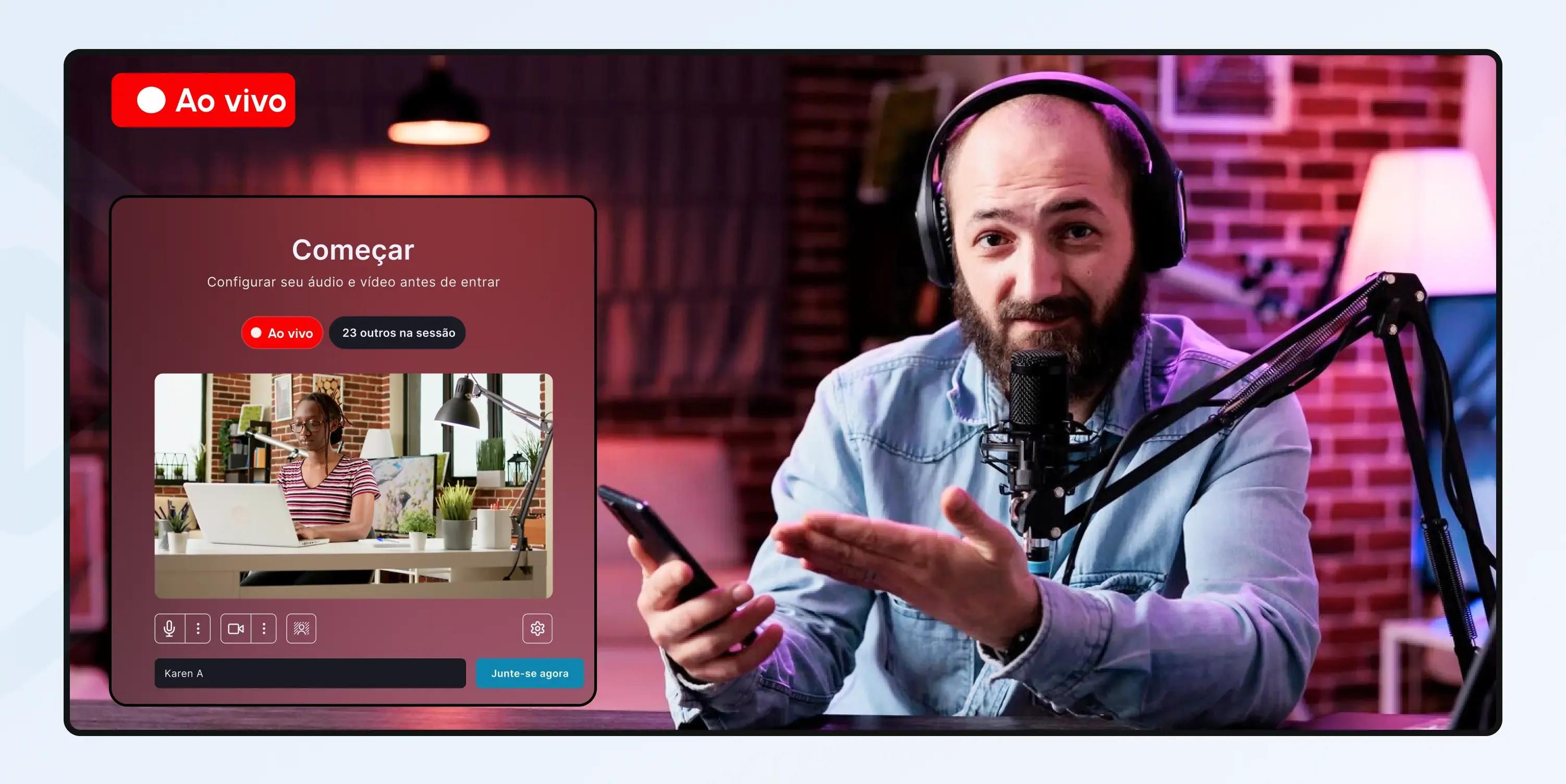 how to create a live streaming website
