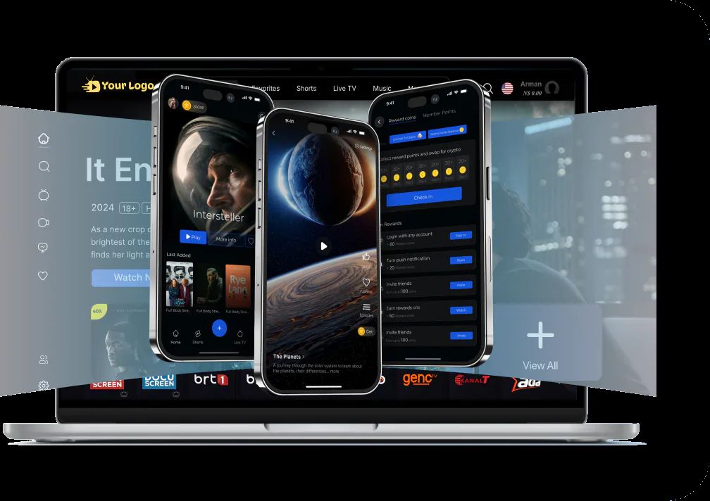 App OTT con la marca del ISP en portátil y smartphones