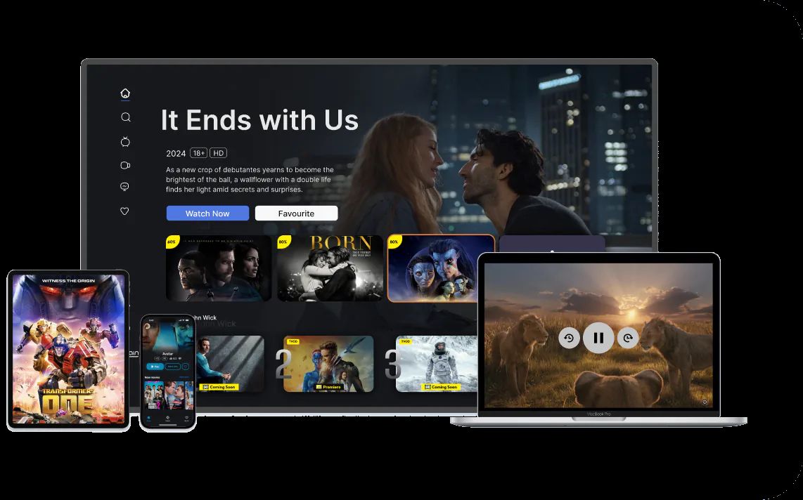 Apps OTT en TV, portátil, tablet y móvil