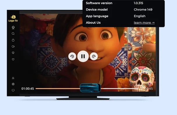 OTT app language and push notification settings