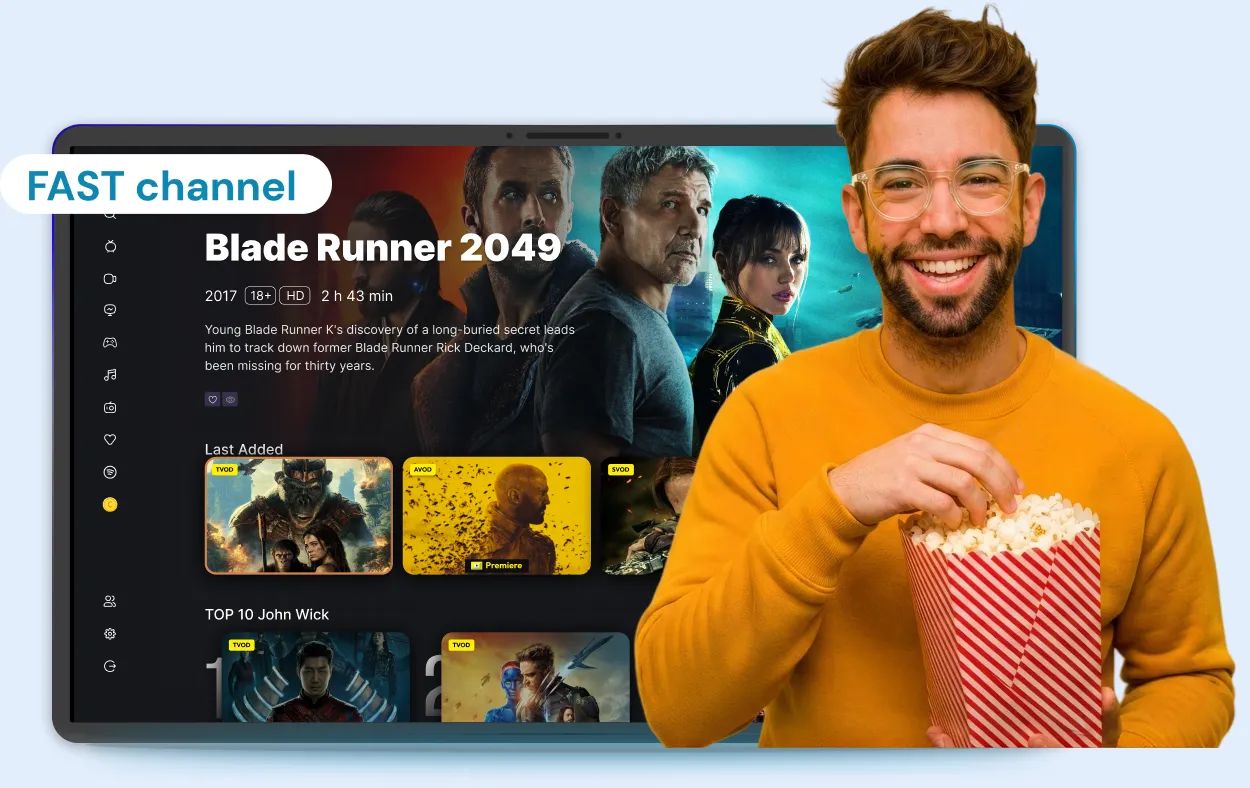 Free trial experience across smart TVs and mobile devices