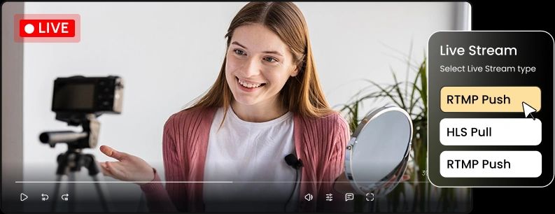 Multi-Protocol Ingest (RTMP, SRT, HLS)