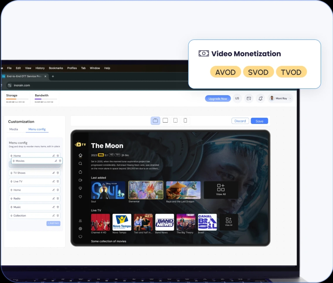 نظام إدارة المحتوى OTT الخاص بك (الوسيط)