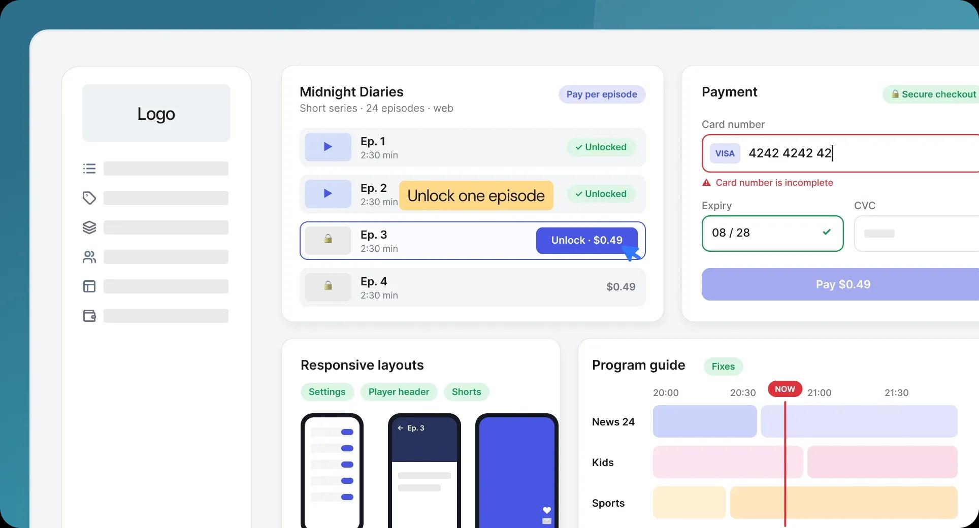 25.05.2026 - Episode Monetization & Safer Checkout